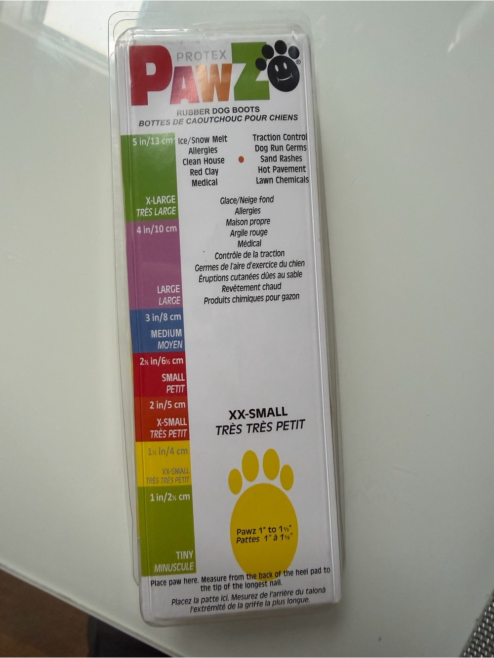 Pawz Rubber Dog Boots Size XX-Small Brand new